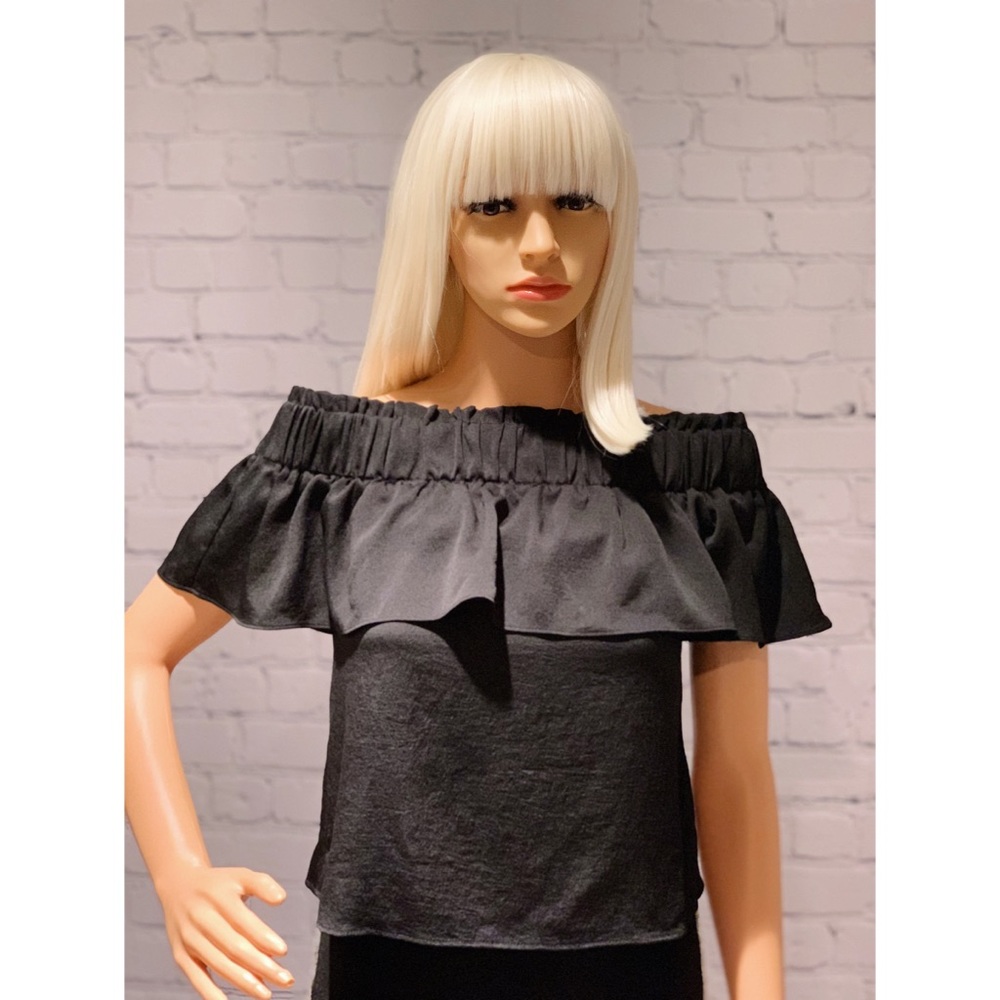 Express: Off The Shoulder Smocked Ruffle Top